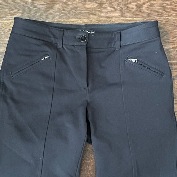 Dolce & Gabbana Black Equestrian Riding Style pants-Size 4- Made in Italy - Picture 2 of 10
